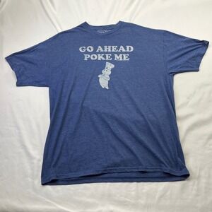 TNT Pillsbury Doughboy Go Ahead Poke Me Blue Graphic T-Shirt Mens XXL‎ 2010